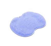 2pcs Exfoliating Shower Massage for Bathroom, Bath Mat, Back Massage Brush, Silicone Foot Wash, Body Cleaning Tool for Men(Blue)