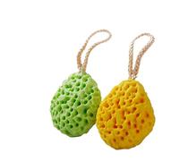 2Pcs Exfoliating Shower Sponges - Ultra-Soft Bath Puffs with Honeycomb Design for Women & Kids, Gentle Exfoliating Body Scrub (Yellow+Green)