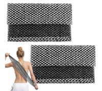 2Pcs Exfoliating Shower Towel, Back Extra Long Exfoliating Washcloth for Men Women, Specifically Designed for Back Scrubbing, for Body Cleaning and Massage