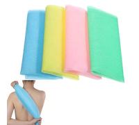 2Pcs Exfoliating Shower Towel Exfoliating Towel Extra Long Exfoliatings Washcloth Exfoliatings Body Scrubber Back Scrubber Bath Luffah Net Sponge Loofah for Men Women Full BodyCleaning