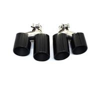 2pcs Exhaust Pipe Modification Four Exhaust Pipes Carbon Fiber Tail Throat For Alfa Romeo For Giulia For Juliet(C)