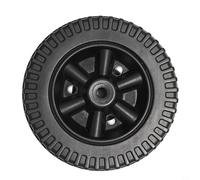 2PCS Exquisite Grill Wheels Tyres Trolley Wheel Cart,For Multi-Functional Barbecue Grills Outer Diameter 152mm, Height 40mm, Hole Diameter 8-10mm(Black)