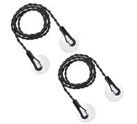 2Pcs Extendable Camping Clothesline with Hooks & Suction Cups, Portable Washing Line with Stretching Capability,Travel Washing Line, for Travel, Camping, Dorm Rooms, Balconies, Hotels, RVs