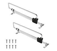2pcs Extendable Clothes Rail, 35cm Pull Out Hanging Rails for Clothes, Telescopic Wardrobe Pole, Adjustable Wardrobe Rai for Space Saving(35cm/13.8inches)