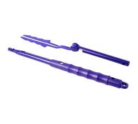 2PCS Extendable Duster Handles, Plastic Long Handled Duster Pole with 180° Bendable Head for Home Window Car Cleaning, Janitorial Sanitation Supplies