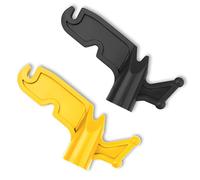 2pcs Extension Pole Hook, 3/4" Inner Diameter Screw-In Multi-Purpose Plastic Utility Hook Attachment Plastic Pole Hook Hanging Hooks for Threaded Poles Bird Feeders Christmas Light Strings