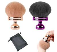 2Pcs Extra Large Body Makeup Brush for Tan,Self Tanning Brush for Body Bronzer,Self Leg Tan Bback Applicator with Premium Black Storage Pouch