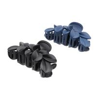 2pcs Extra Large Leaf Shape Hair Claw Clip for Long Thick Hair | Plastic Resin Build, Smooth Edges and Adjustable Grip, for Students, , Shower Prep and Makeup