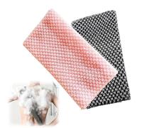 2pcs Extra Long Exfoliating Washcloth Japanese Exfoliating Shower Towel Body Back Scrubber Soft Texture Scrub Cloth for Deep Cleaning Dead Skin Removal Quick-Dry Net Shower Loofah for Men Women, 100cm