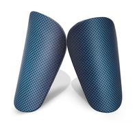 2pcs Extra Mini Soccer Shin Guards, 3.94x2.36 Inch Football Shin Pads Small Shin Guards Youth & Adults Protective Equipment for Boys Girls Women Men (Blue)