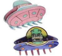 2Pcs Extraterrestrial Shaped Hair Claw Clips for, Made of Durable Plastic Goods Information colorful hair clip barrette The suitable size ensuring that they will stay in place all day long...