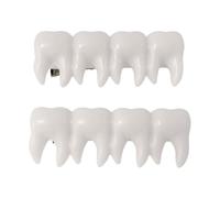 2Pcs Eye Catching Tooth Hairpin Terrifying Barrettes For Halloween Dress Up And Decorations Cosplay Parties Headwears
