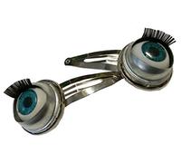 2pcs Eye Hair Clip Miniblings Halloween Dolls Eyes Moving Creepy Doll Human Anatomy