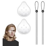 2PCS Eye Shield After Cataract Surgery Optimal Ventilation Cataract Eye Shield Adjustable Lightweight and Comfortable Eye Shield for Post Surgery Recovery Effectively Protect The Eyes