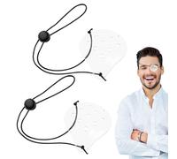 2PCS Eye Shield After Cataract Surgery Transparent Ventilated Eye Patches 9 Hole Protective Plastic Eye Shield with Adjustable Strap After Surgery Ventilated Eye Shield with Telescopic