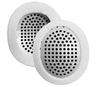 2Pcs Eye Shield After Surgery, Breathable Aluminum Medical Eye Patch with Extended Elastic Strap and White Cloth Covering for Adult.