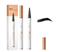 2PCS Eyebrow Pencil, 2026 New Brow Pencil for Natural Makeup, 3D Waterproof 4-Tip Eye brow Pencil Stay on All Day, Magic Brow Pencil for Women Long-Lasting Fine Stroke (Black *2)