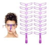 2pcs Eyebrow Template, Eyebrow Stencils, 8 Styles Reusable Brow Stencils with Handles and Straps, Reusable Reusable, DIY Makeup Tools