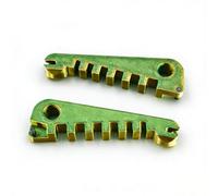 2pcs Eyeglass Curvature Adjuster Glasses Frame Bender and Temple Arms Nose Pads - Adjuster Professional Optician Toolfor DIY Glasses Repair at Home Easy Multi Purpose Eyewear Tool (Yellow-Green)