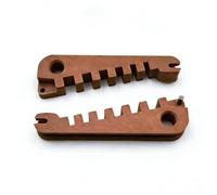 2pcs Eyeglass Curvature Adjuster Glasses Frame Bender and Temple Arms Nose Pads - Adjuster Professional Optician Toolfor DIY Glasses Repair at Home Easy Multi Purpose Eyewear Tool (Brown)