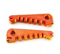 2pcs Eyeglass Curvature Adjuster Glasses Frame Bender and Temple Arms Nose Pads - Adjuster Professional Optician Toolfor DIY Glasses Repair at Home Easy Multi Purpose Eyewear Tool (Red-Gold)