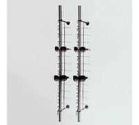 2PCS Eyeglass Dispaly Rack Lockable Wall-Mounted Sunglasses Display Decorative Stand Modern Eyeglasses Storage Organizer for Optical Shop Glasses Mall