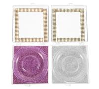 2pcs Eyelash Case Compact Plastic Holder for Travel the Go | Design, Easy to Clean Finish, Lightweight Shape, Suitable for Lash Storage and Packing