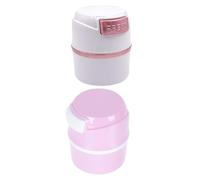 2pcs Eyelash Glue Container Large Capacity Abs Storage Case