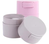 2pcs Eyelash Glue Storage Jars Sealed Ps Containers for Extension Supplies | Compact Travel Set, Lightweight Air-release Design, for Families and Eyelash Extension Users