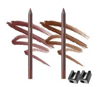 2pcs Eyeliner Set,24H Chocolate & Plum Waterproof Eyeliner Pencil,Highly Pigmented Smudge Proof & No Fading PencilEyeliner,Gel Eye Liner Pencil for Mature Women,Smooth & Easy To Color Eye Makeup