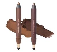 2PCs Eyeliners Eyeshadow Set with Long Time Portable Gentle Application Eyes Color Eyeshadow Liner Beginner Eyeliners