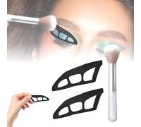 2PCS Eyetour Eyeshadow Tool, Reusable Eyeshadow Stencils for Women Beginners, Professional Eye Makeup Tool with Brush, Quick Make Up Stencils for Eyes, Eyeshadow applicator Tool for Women Beginners(A)