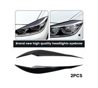 2Pcs F30 ABS Plastic Black Headlight Cover Eyelid Gloss Black Eyebrow For BMW F30 Saloon 2012-2018 Car Accsesories