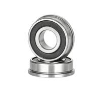 2pcs F695-2RS Flanged Deep-groove Ball Bearing, 5x13x4mm