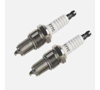 2Pcs F7TC Nickel Copper Spark Plugs, OEM Standard Replacement for NGK BP7ES Bosch W5DC Champion N9YC, Pre-Gapped Ignition Plug for Honda GX120 GX160 GX200 GX390 4-Stroke Generator Lawn Mower