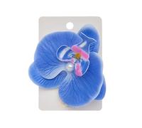 2PCS Fabric Hair Clips, Colourful Simulated Flowers Sweet and Cute Handmade Side Clips blue