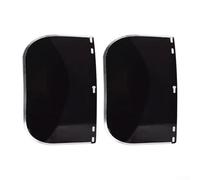 2Pcs Face Screen Anti Protective Mask, Transparent Face Screen Adjustable Strap Reusable Clear Protective Visor(black)