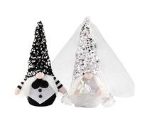 2pcs Faceless Bride and Groom Dolls, Romantic Gnomes Decorations for Home Living Room