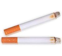 2Pcs Fake Cigarette Props for Pranks, White Rubber, 17 x 11 cm, Joke Trick Prank Props for Bar Party Movie Theater