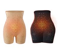 2PCS Far Infrared Negative Oxygen Ion Fat Burning Tummy Control Bodysuit,Graphene Honeycomb Vaginal Tightening and Body Shaping Briefs for Women,High Waist Tummy Control Panties Body Shaper