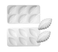 2Pcs Fashionable Shell Madeleines Baking Tray Unique Sea Shell Silicone Molds Beautiful Cavity Madeleine Silicone Mold for Chocolate Cake Dessert Mousse Molds
