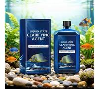 2Pcs Fast-Acting Aquarium Water Clarifier,100ML Water Clarifier for Fish Tank,Powerful Freshwater Aquarium Waters Purification Clarifiers,Clears Cloudy Fish Tank Waters Fix,for Home Office Fishtank