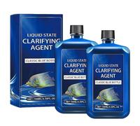 2PCS Fast-Acting Aquarium Water Clarifier, Powerful Fish Tank Liquid Clarifying Agent for Freshwater, Clears Cloudy Water and Removes Suspended Particles, for Fish Plants, Water Purification Treatment