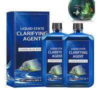 2PCS Fast-Acting Aquarium Water Clarifier - Water Safe for Fish Tank,Powerful Aquarium Water Purifier,Clears Cloudy Fish Tank, Liquid State Clarifying Agent, Safe & Gentle Formula - 100ml/3.4oz