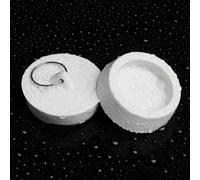 2pcs Faucet Sink Plug Cover, Bathtub Drain Sink Plug Stopper for Bathroom Kitchen Sink Plugs for Drain Holes (34-36mm, White)