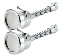 2Pcs Faucet Sprayer Attachment, Anti Splash Kitchen Sink Sprayer Faucet Head 3 Modes Movable Kitchen Tap Head 360° Rotatable Sink with Hose for Water Saving