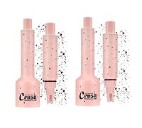 2PCS Faux Freckle Stamp Pen, Natural Lifelike Fake Freckle Makeup Pen, Waterproof Sweatproof Face F-reckle Stamps P-ens, Long Lasting Quick Dry Temporary Facial Spots S-tamps Make-up for Men & Women
