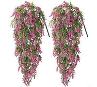 2pcs Faux Lavender Vines Perfect for Adding Charm to Any Event or Home Setting (Red)