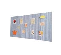 2pcs Felt Wall Sticker Bulletin Boards Message Board Living Room Office Decoration Acoustic Panels Artwork Display for Photos(Ligth Blue)