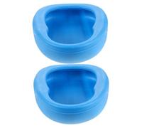 2pcs Female Bed Pan Urinal Blue Contoured Plastic Bedpan for Bedridden